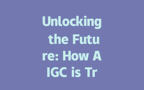 Unlocking the Future: How AIGC is Transforming the Gaming Industry