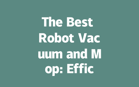 The Best Robot Vacuum and Mop: Efficiency Meets Modern Convenience